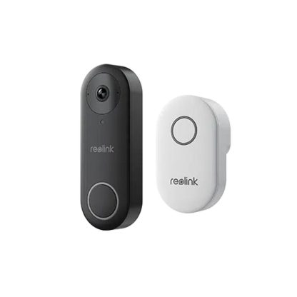 Sonerie video wireless Reolink Video Doorbell WiFi D340W, 2K, slot card, night vision, vizualizare de pe telefon, detectie miscare