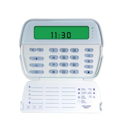 Tastatura LCD icon cu modul wireless DSC RFK5501, 64 zone, 8 partitii, 32 zone radio