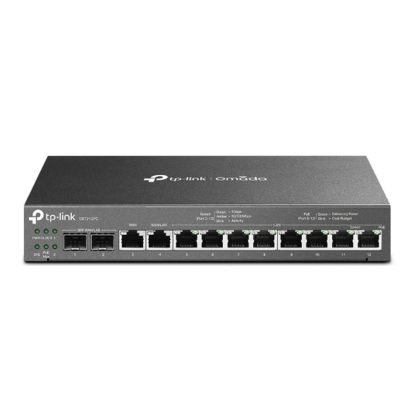 Router 3-in-1 cu 8 porturi Gigabit Omada TP-Link Multi-WAN ER7212PC, VPN, 1200MHz, Negru