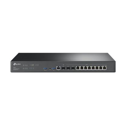 Router 8 porturi TP-Link Omada ER8411, 10G, management centralizat, 10 Gbps, 3 SFP, sursa dubla de alimentare