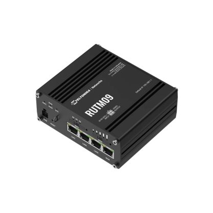 Router industrial Gigabit 4G LTE Teltonika RUTM09, 1 WAN/3 LAN, Dual-Sim, Cat6, USB 2.0, 300 Mbps, IoT