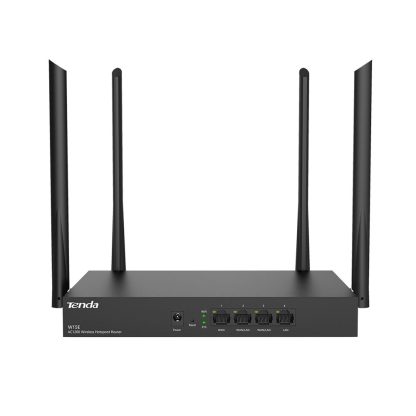 Router wireless Gigabit Dual Band Tenda W15E, 4 porturi, 2.4/5.0 GHz, 1200 Mbps