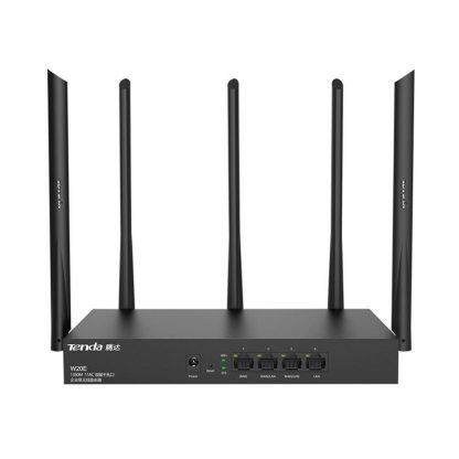 Router wireless Gigabit Dual Band Tenda W20E, 4 porturi, 2.4/5.0 GHz, 1317 Mbps