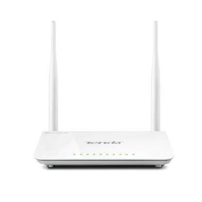 Router wireless Tenda F300 V2, 1 port WAN, 4 porturi LAN, 2.4 GHz, 5 dBi, 300 Mbps