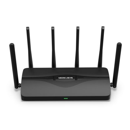 Router wireless Tri-Band Mercusys BE9300 MR47BE, 2.4-5-6 GHz, Wi-Fi 7, 9214 Mbps, 4 porturi, EasyMesh