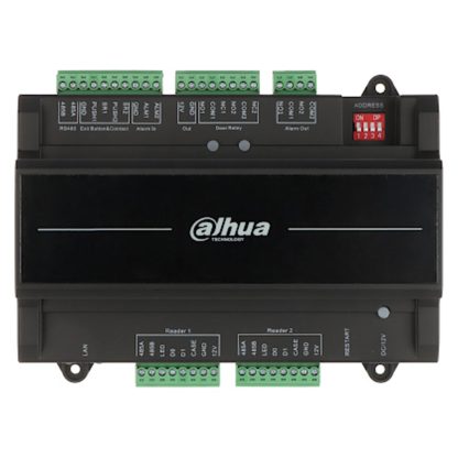 Centrala control acces IP Dahua ASC2202B-S, cod PIN / card / amprenta, 100.000 utilizatori, 500.000 evenimente, tamper, PoE