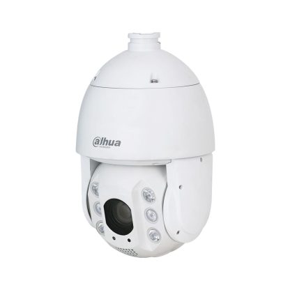 Camera supraveghere rotativa IP Speed Dome PTZ Dahua WizSense SD6C3425XB-HNR-A-PV1, 4 MP, lumina alba 50 m, IR 150 m, 4.8 - 120 mm, motorizat, PoE + suport perete, alimentator, auto tracking