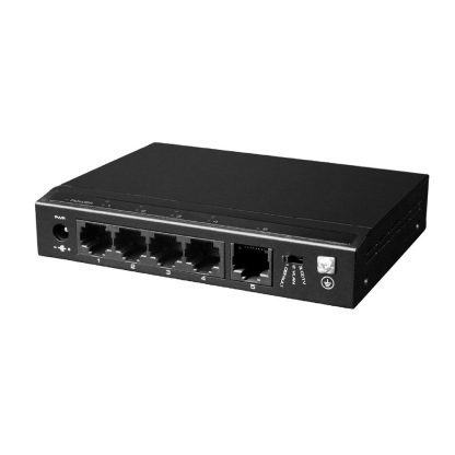 Switch ethernet PoE+ cu functie PoE Watchdog SF5P-HM, 4 porturi, 1Gbps,