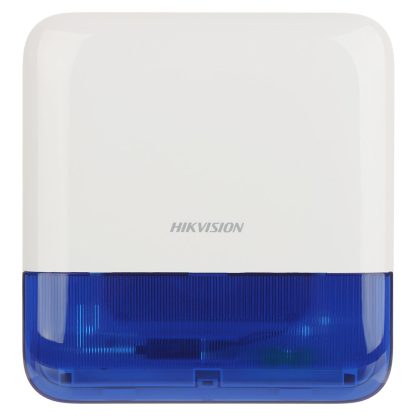 Sirena stroboscopica wireless de exterior Hikvision AX PRO DS-PS1-E-WE-B, 110 dB, 868 MHz, RF 1600 m