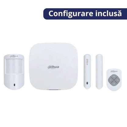 Sistem de alarma hibrid Dahua ART-ARC3000H-03-GW2, 150 zone, 868 MHz, GSM/GPRS, WiFi si serviciu de configurare