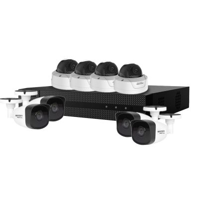 Sistem de supraveghere IP mixt basic Hikvision HW-IP-8MXTIR30-2MP, 2 MP, 30 m IR, 2.8 mm, PoE