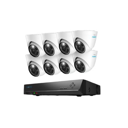 Sistem supraveghere IP exterior Reolink RLK16-1200D8-A, 8 camere, 12 MP, IR 30 m, 2.8 mm, microfon, HDD 4 TB