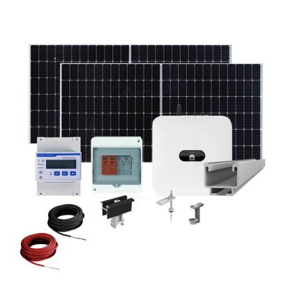 Sistem fotovoltaic complet 8 kW, invertor trifazat On Grid WiFi si 18 panouri Canadian Solar, 120 celule, 460 W, pe structura de metal