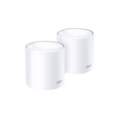 Sistem Mesh Gigabit Dual-Band TP-Link DECO X20 (2-PACK), 2 porturi, 2.4/5.0 GHz, 538 m, 1775 Mbps