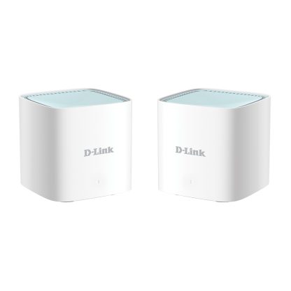 Sistem Mesh wireless Dual-Band Gigabit D-Link Eagle Pro M15-2, Wi-Fi 6, 1.5 Gbps, 4 antene, 2 porturi, interior, 2 buc