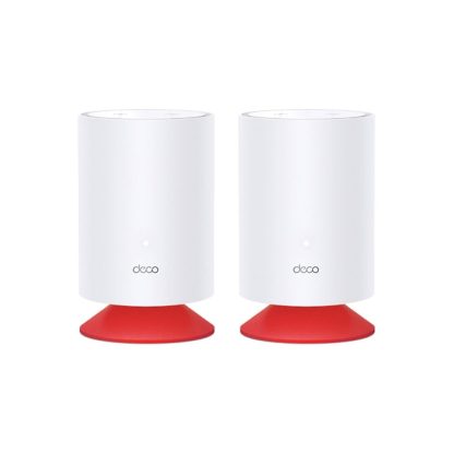 Sistem Mesh wireless Dual-Band Gigabit TP-Link DECO VOICE X20 2PK, 2.4/5 GHz, WiFi 6, 1Gbps, MU-MIMO, microfon