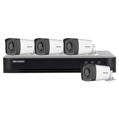 Sistem supraveghere exterior basic Hikvision Turbo HD HK-4EXT40M-2MP, 4 camere, 2 MP, IR 40 m, 2.8 mm