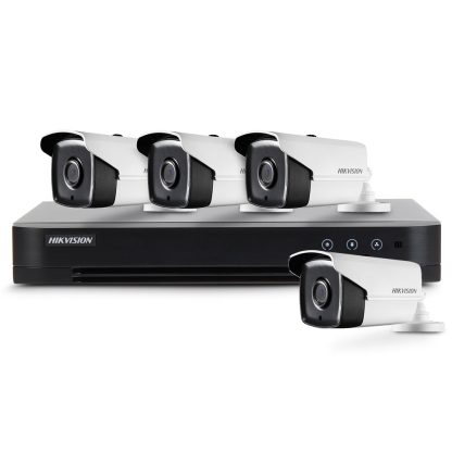 Sistem supraveghere exterior basic Hikvision Turbo HD Ultra Low Light HK-4EXT60M-2MP, 4 camere, 2 MP, IR 60 m, 2.8 mm