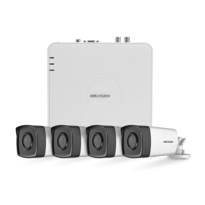 Sistem supraveghere exterior basic Hikvision TurboHD HK-4EXT40M-2MP-V2, 4 camere, 2 MP, IR 40 m, 2.8 mm