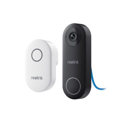 Sonerie video wireless Reolink Video Doorbell PoE D340P, 2K, slot card, night vision, vizualizare de pe telefon, detectie miscare