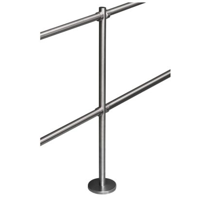 Stalp intermediar pentru suport balustrade K-KO, inox, aparent