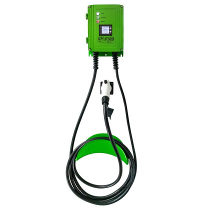 Statie fixa cu ecran pentru incarcare masini electrice EV-MAG GS103T1GC-D, 3.6 kW, type 1, monofazat