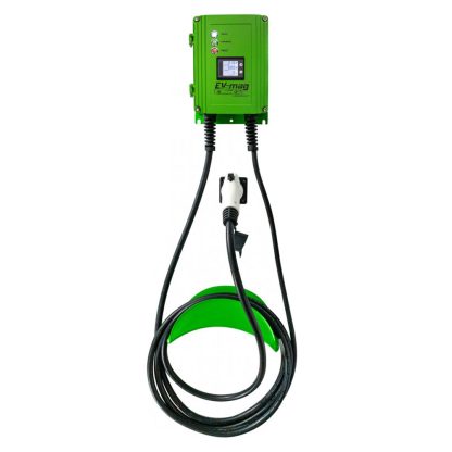 Statie fixa cu ecran pentru incarcare masini electrice EV-MAG GS103T2GC-D, 3.6 kW, type 2, monofazat