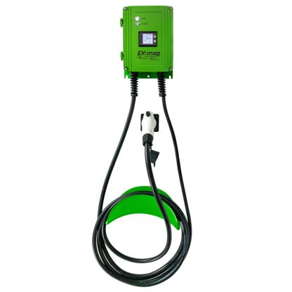 Statie fixa cu ecran pentru incarcare masini electrice EV-MAG GS107T1GC-D, 7 kW, type 1, monofazat