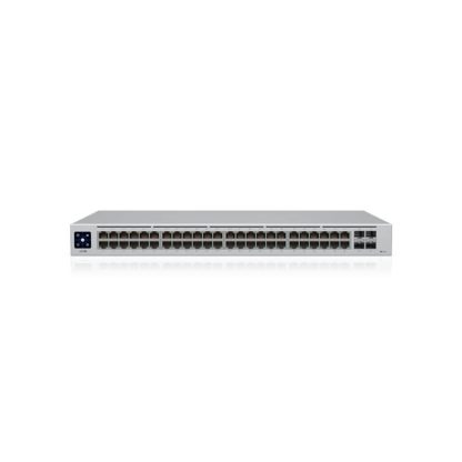 Switch 48 porturi Ubiquiti UniFi USW-48-POE, 104 Gbps, 4 porturi SFP, PoE+, cu management