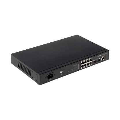 Switch cu 8 Porturi PoE Dahua PFS4210-8GT-150, 8000 MAC, 20 Gbps, cu management