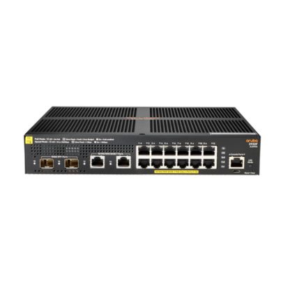 Switch cu 12 porturi Aruba JL693A, 68 Gbps, 41.7 Mpps, 2 porturi SFP+, 1U, PoE+, cu management