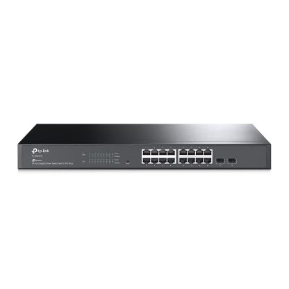 Switch cu 16 porturi TP-Link TL-SG2218, 2 porturi SFP, 36 Gbps, 26.78 Mpps, 8.000 MAC, cu management