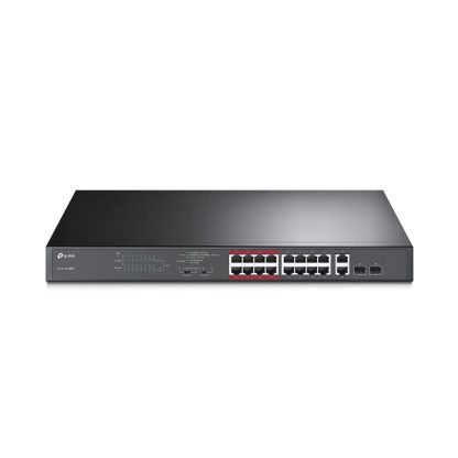 Switch cu 16 porturi TP-Link TL-SL1218MP, 8000 MAC, 7.2 Gbps, PoE