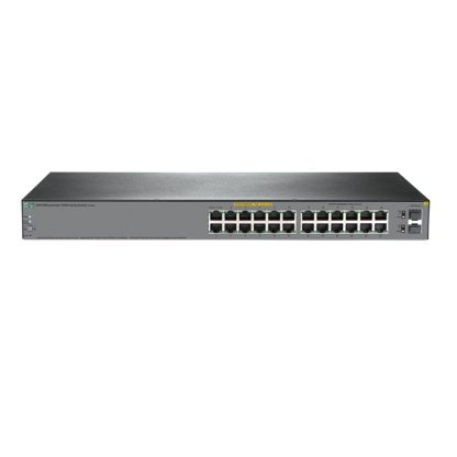 Switch cu 24 porturi Aruba JL384A, 52 Gbps, 38.6 Mpps, 2 porturi SFP, 1U, PoE, cu management