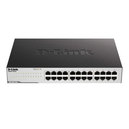 Switch cu 24 porturi D-Link GO-SW-24G, 48 Gbps, 35.71 Mpps, 8.000 MAC, fara management