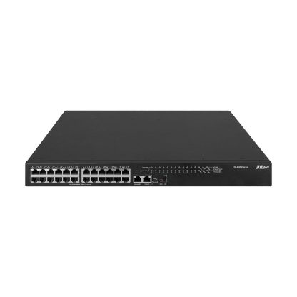 Switch cu 24 porturi Dahua AS5500-24MGT4XF-600, 240 Mpps, 400 Gbps, PoE, cu management