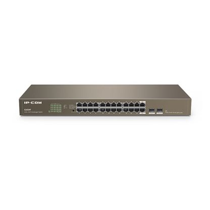 Switch cu 24 porturi Gigabite IP-COM G1024F, 8000 MAC, 48 Gbps, fara management