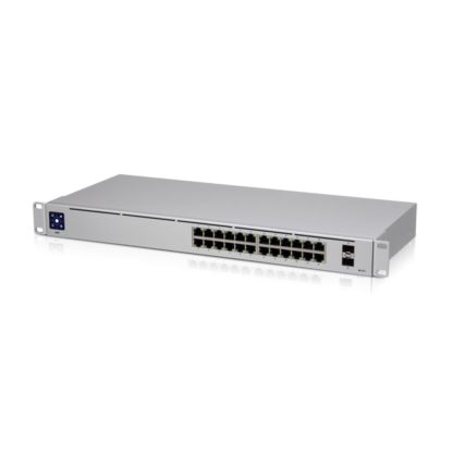 Switch cu 24 porturi Ubiquiti USW-24, 2 porturi SFP, 52 Gbps, 38.69 Mpps, cu management