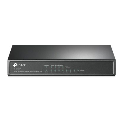 Switch cu 8 porturi TP-Link TL-SF1008P, 4 porturi PoE, 2000 MAC, 100 Mbps