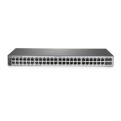 Switch cu 48 porturi Aruba J9981A, 104 Gbps, 77.3 Mpps, 4 porturi SFP, 1U, cu management