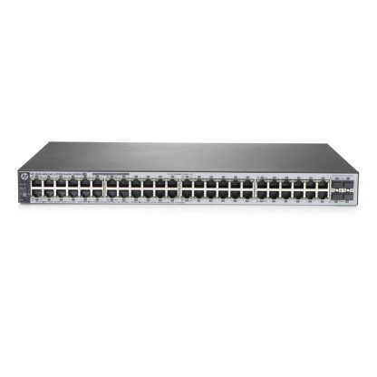 Switch cu 48 porturi Aruba J9984A, 104 Gbps, 77.3 Mpps, 4 porturi SFP, 1U, PoE, cu management