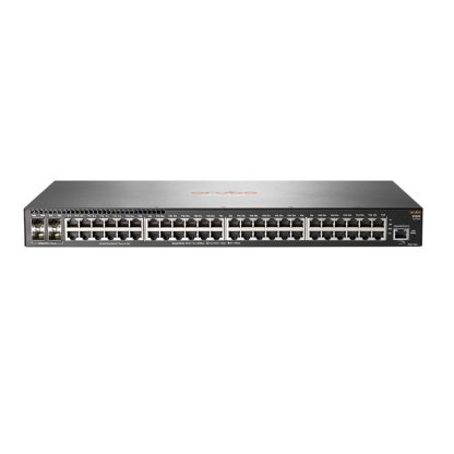 Switch cu 48 porturi Aruba JL254A, 176 Gbps, 112 Mpps, 4 porturi SFP+, 1U, cu management