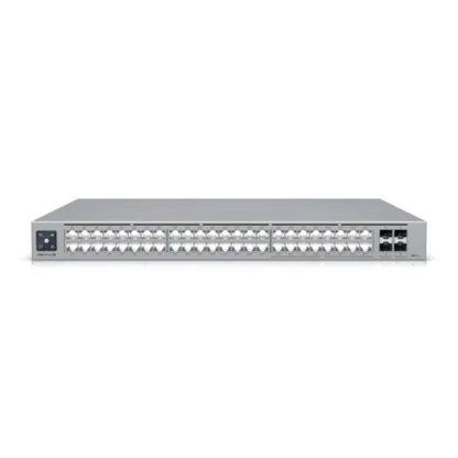 Switch cu 48 porturi Ubiquiti UniFi Pro Max USW-PRO-MAX-48, 224 Gbps, 4 porturi SFP+, 1U, 2.5 GbE RJ45, cu management L3