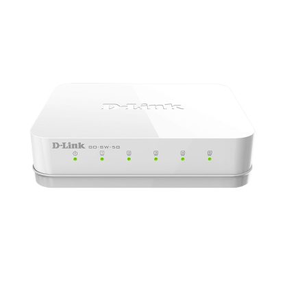 Switch cu 5 porturi D-Link GO-SW-5G, 10 Gbps, 2.000 MAC, fara management