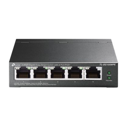 Switch cu 5 porturi Gigabite TP-link TL-SG105MPE, 10 Gbps, 7.44 Mpps, PoE, fara administrare