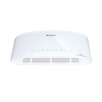 Switch cu 8 porturi D-Link DGS-1008D, 16 Gbps, 4.000 MAC, fara management