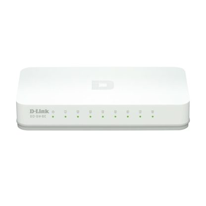 Switch cu 8 porturi D-Link GO-SW-8E, 1 Gbps, 2.000 MAC, fara management