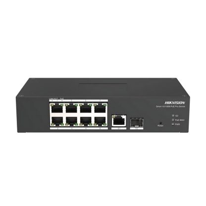 Switch cu 8 porturi Hikvision DS-3T1310P-SI/HS, 5.6 Gbps, 4.16 Mpps, 16 000 MAC, smart managed