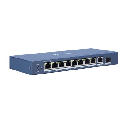 Switch cu 8 porturi PoE Hikvision DS-3E0510P-E, 4000 MAC, 14.88 Mbps, fara management