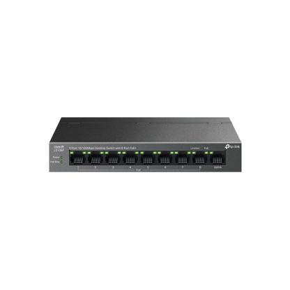 Switch cu 8 porturi TP-Link LS109P, 1.8 Gbps, 1.3392 Mpps, 250 m, plug&play, PoE